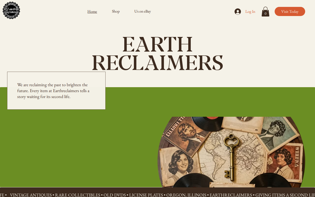 Earth Reclaimers website preview