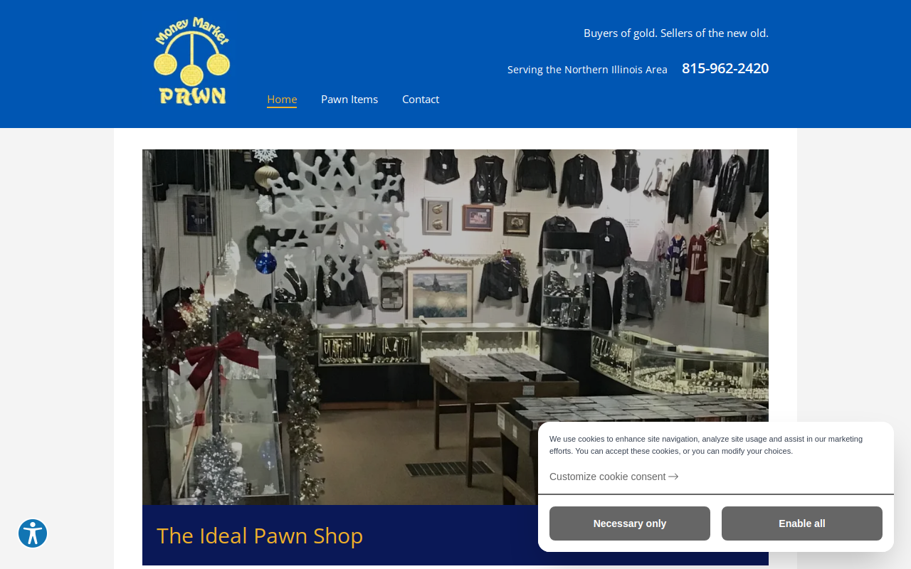 Money Market Pawn website preview