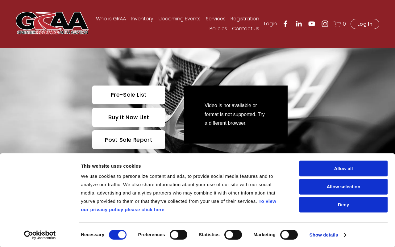 Sales/Consignment website preview