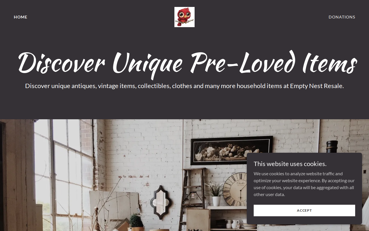 Empty Nest Resale website preview