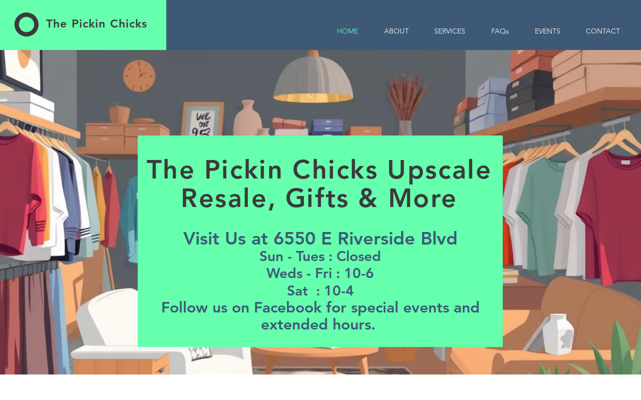 The Pickin Chicks website preview