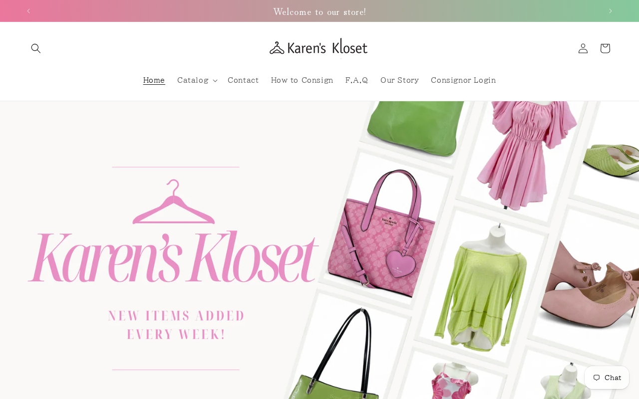 Karen's Kloset website preview