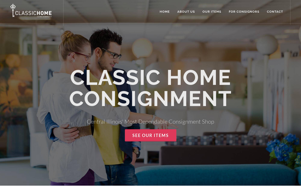 Classic Home Consignment website preview