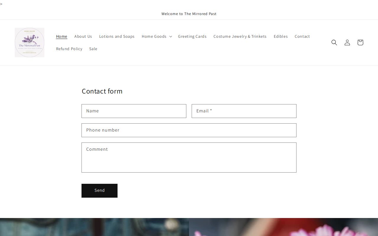 The Mirrored Past website preview