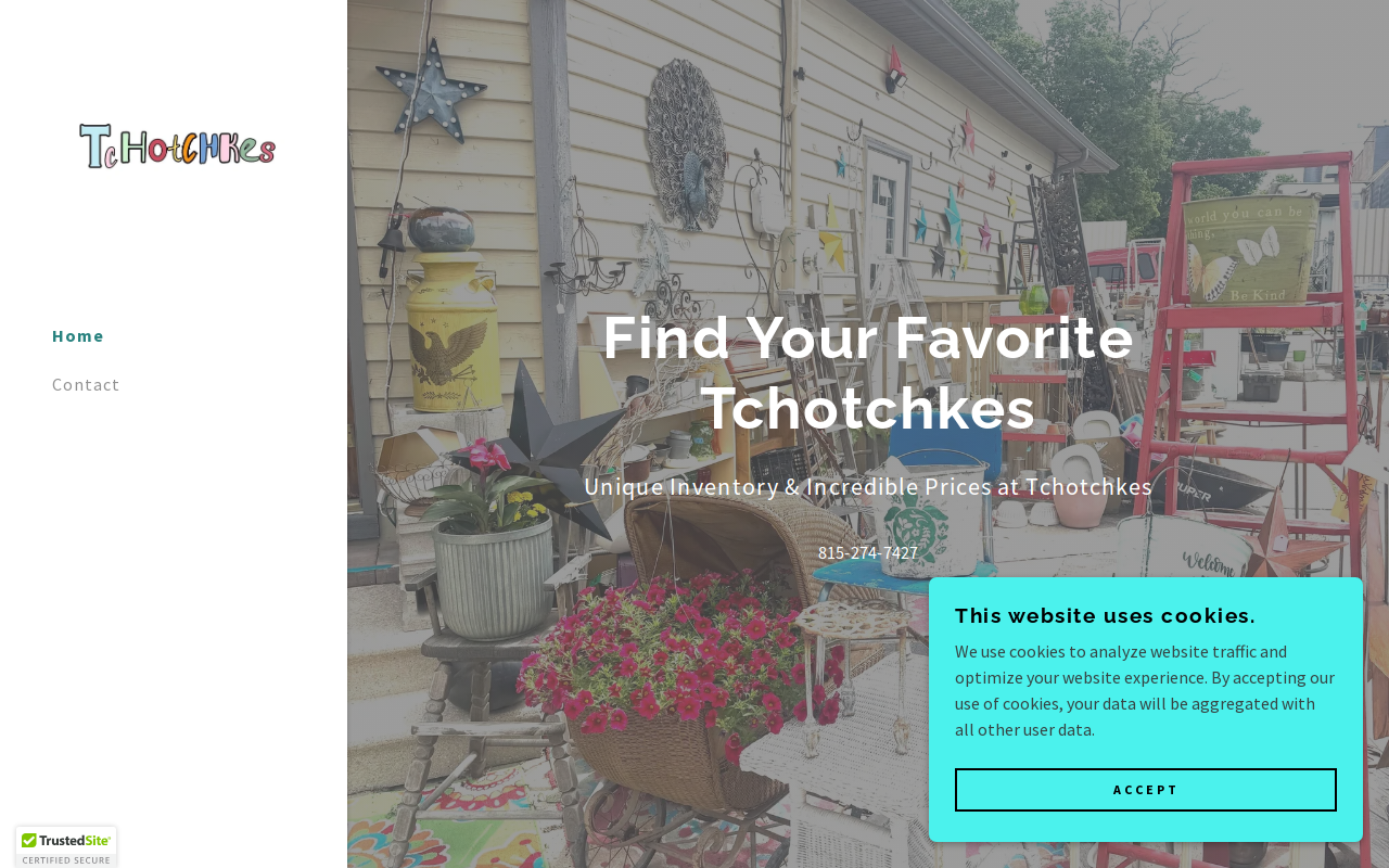 Tchotchkes - Trinkets & Treasures website preview