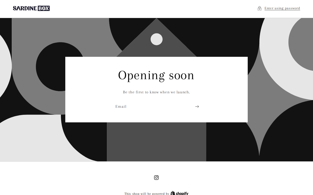 Sardinebox website preview