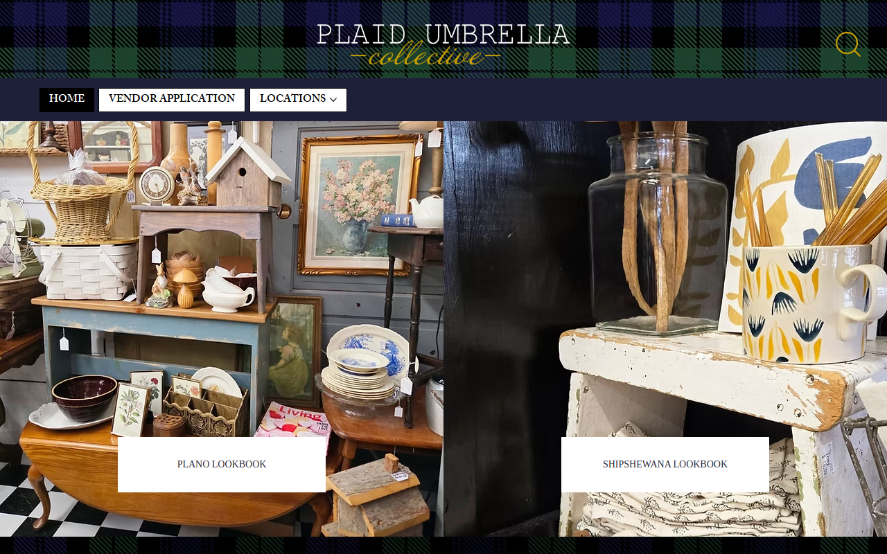 Plaid Umbrella website preview