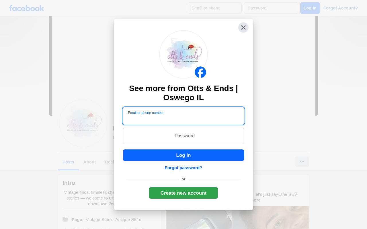 Otts & Ends website preview