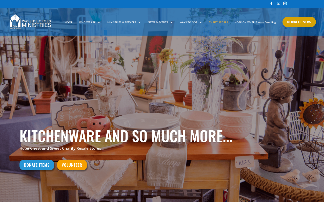 Sweet Charity Resale website preview