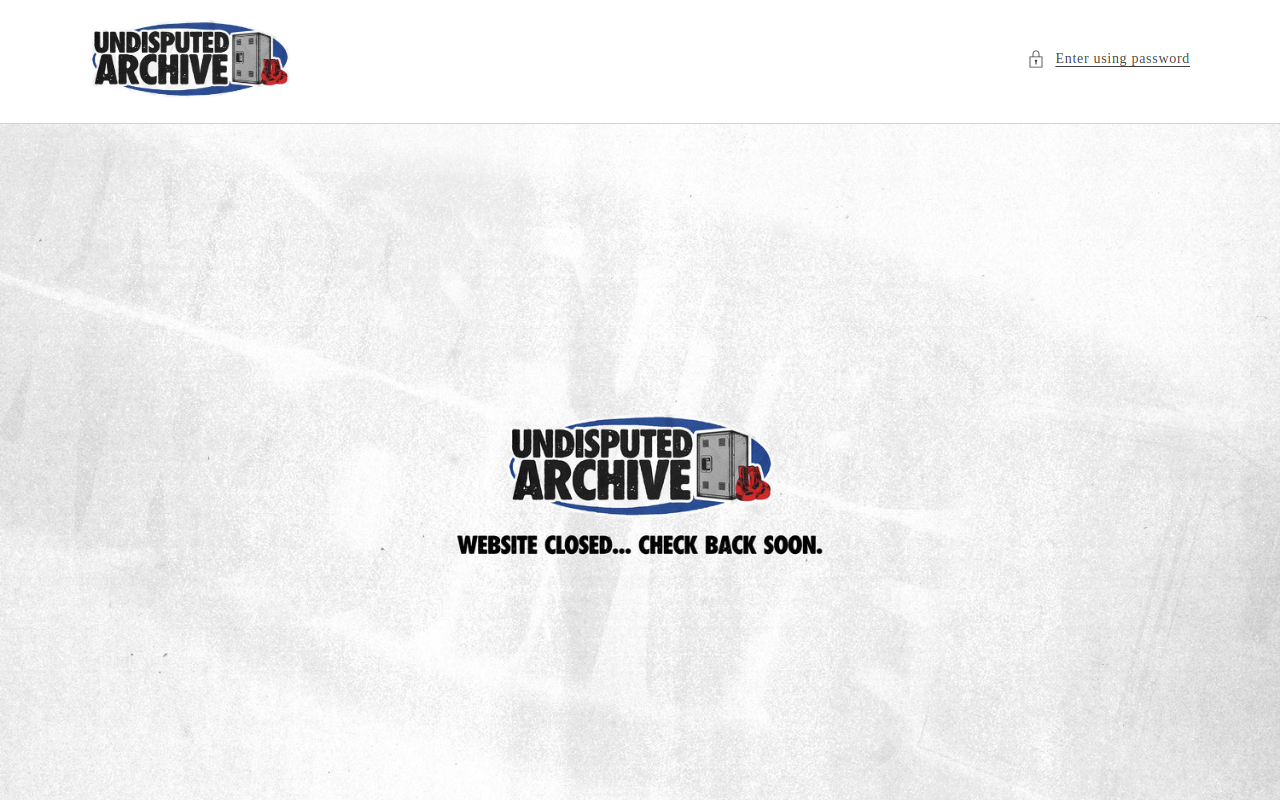 Undisputed Vintage website preview