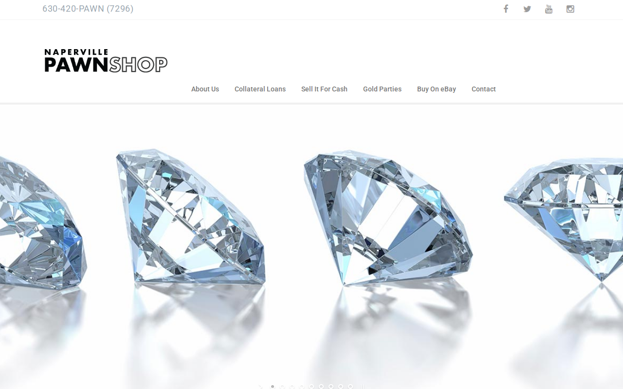 Naperville Pawn Jewelry and Loan website preview