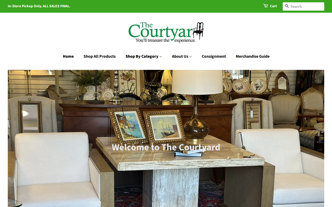The Courtyard website preview