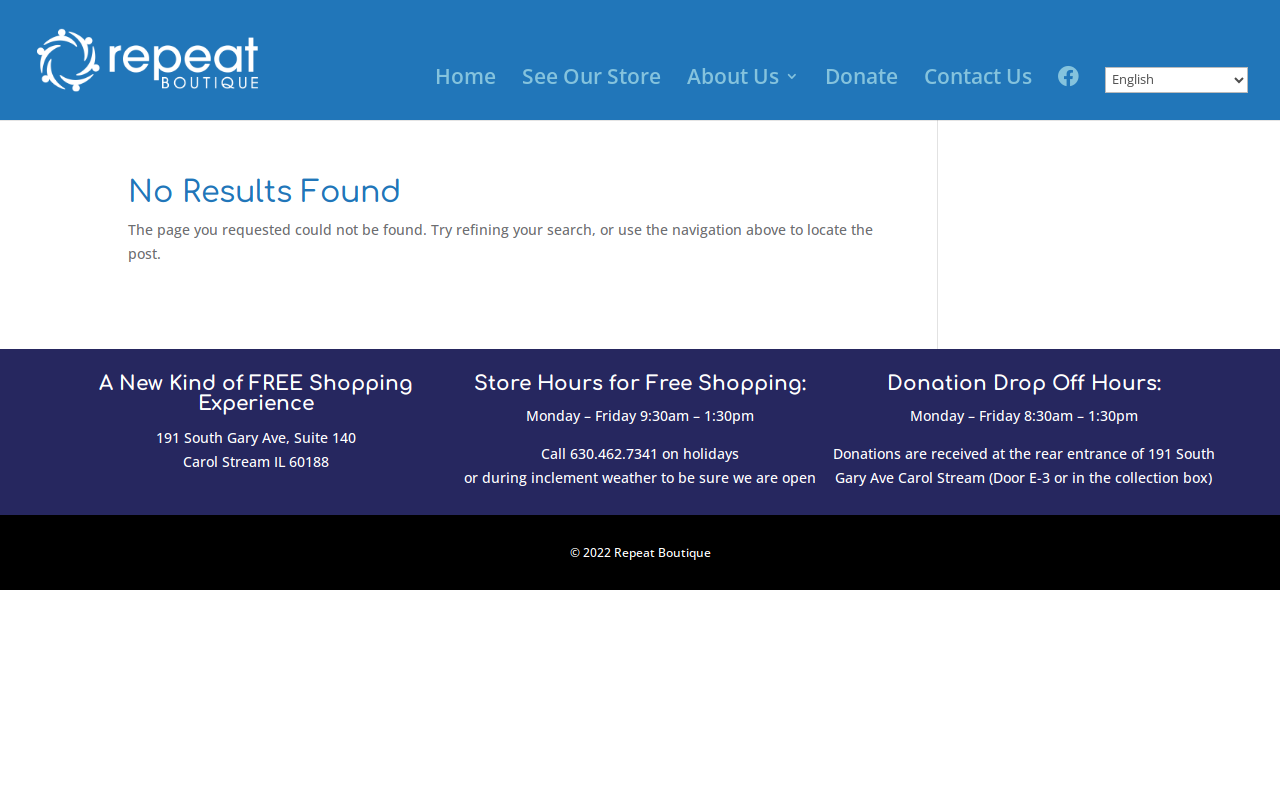 Repeat Boutique website preview