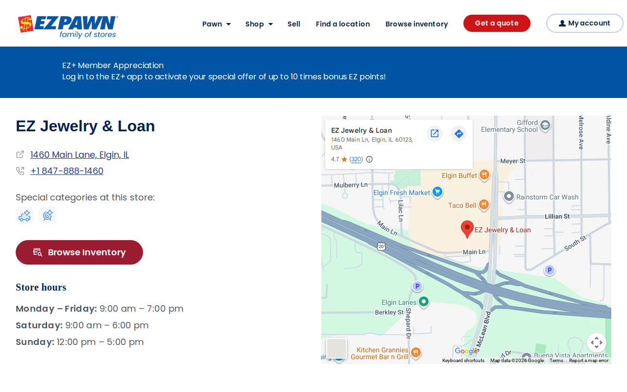 EZ Jewelry & Loan website preview