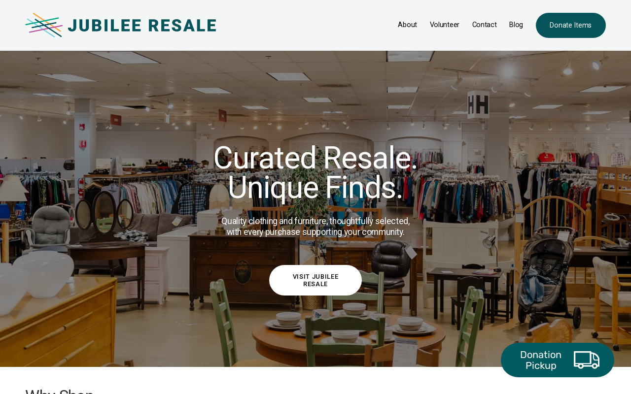Jubilee Resale website preview