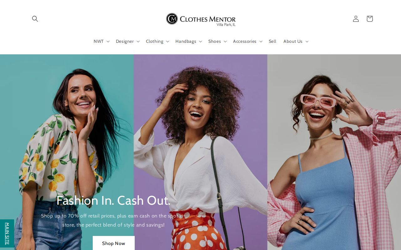 Clothes Mentor Villa Park, IL website preview