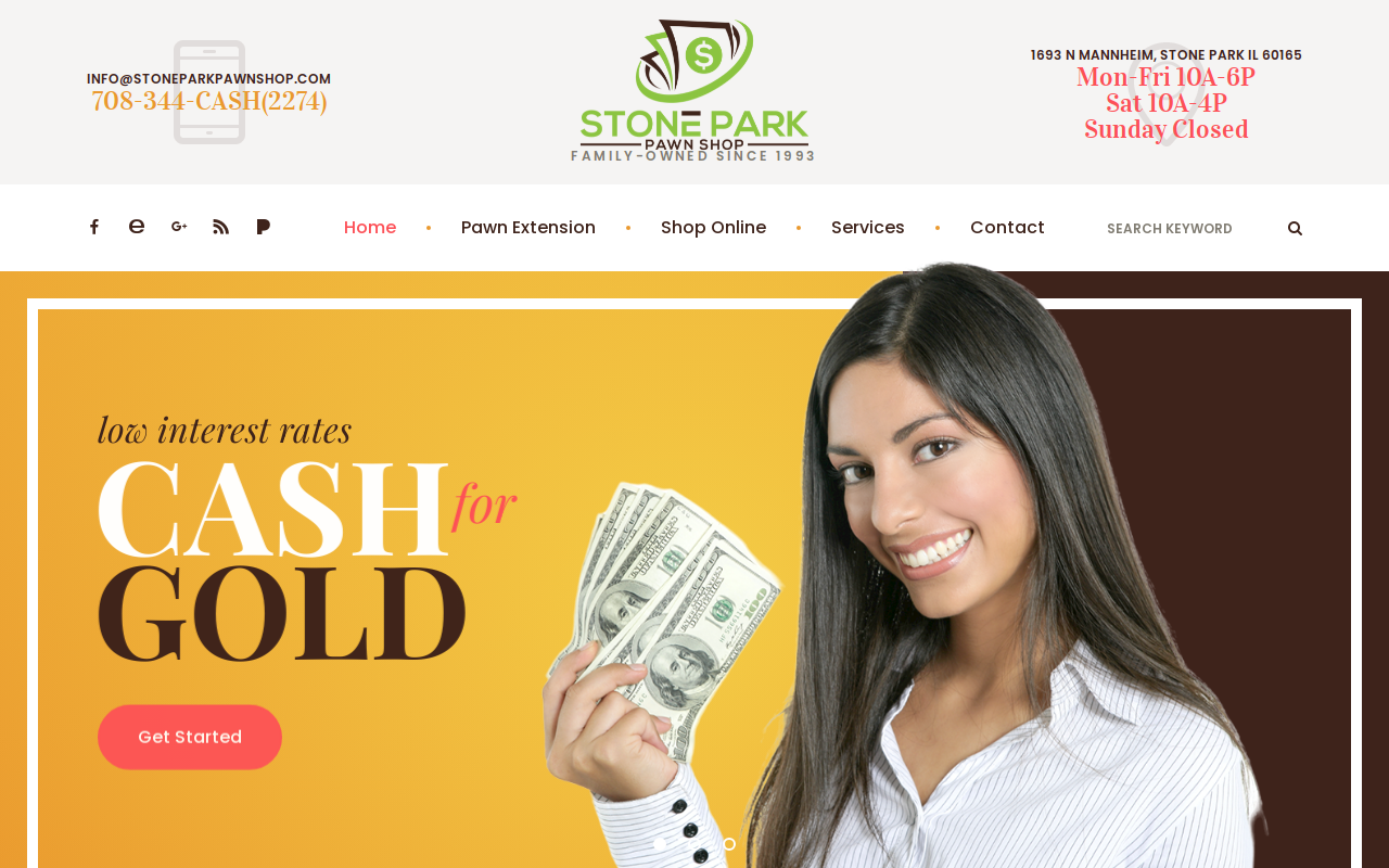 Stone Park Gold & Silver Exchange website preview