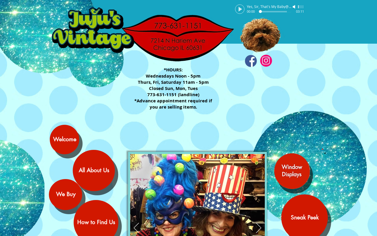 JuJu's Vintage website preview