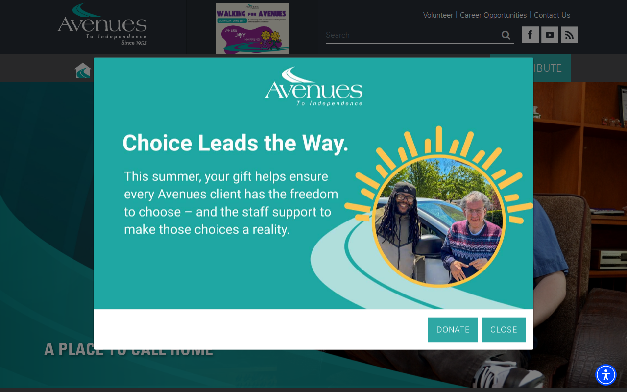 Avenues Thrift Shoppe website preview