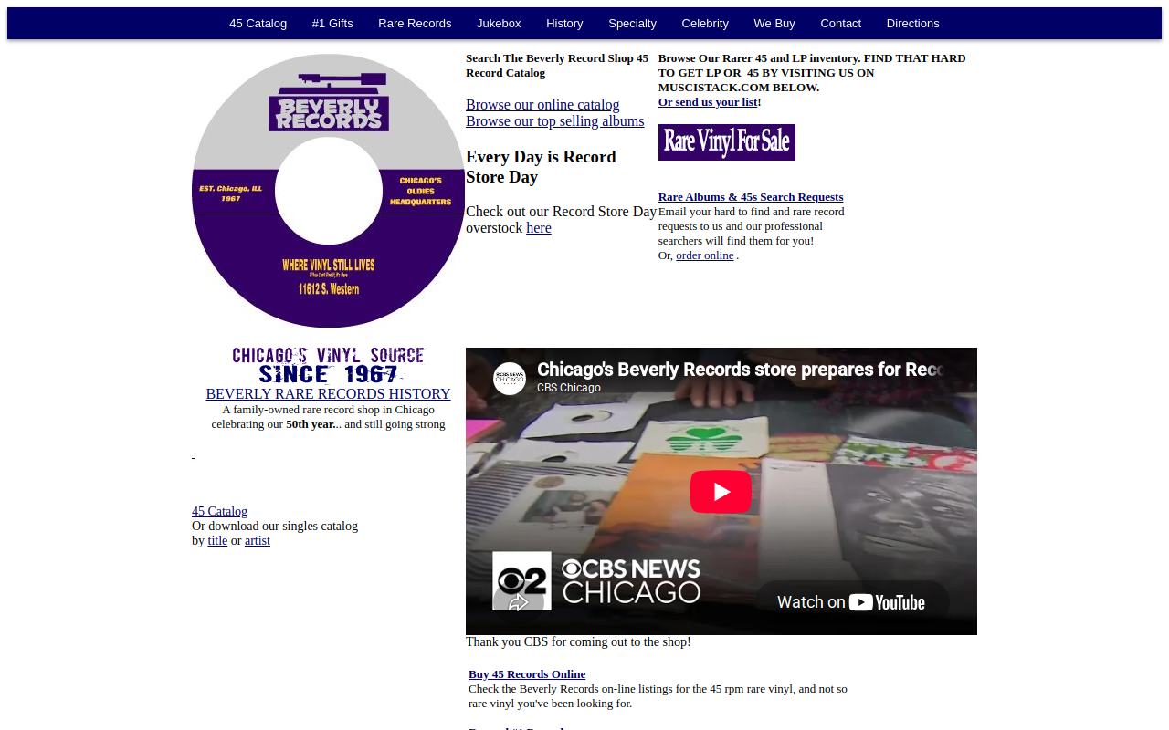 Beverly Records website preview