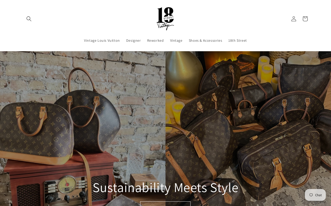 18th Street Vintage website preview
