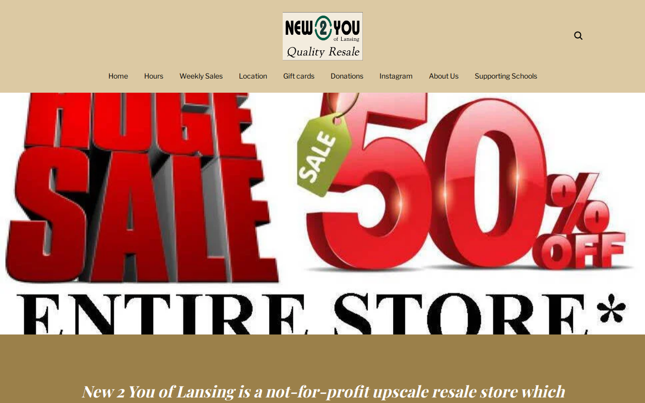 New 2 You of Lansing Quality Resale website preview