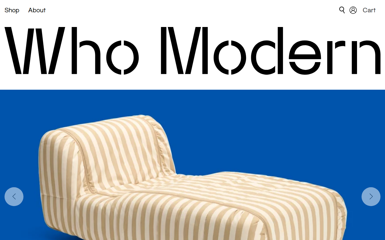 Who Modern website preview