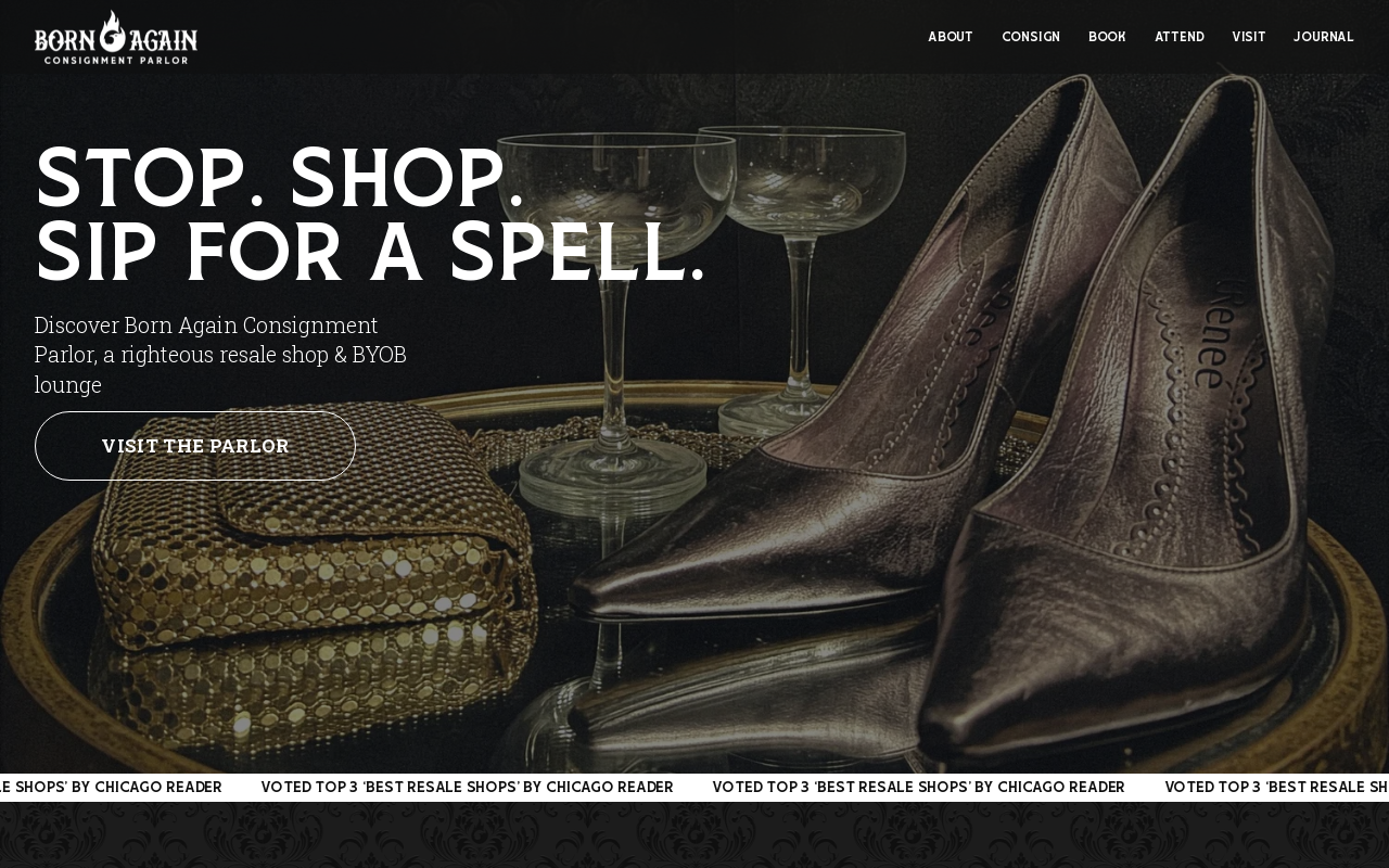 Born Again Consignment Parlor website preview