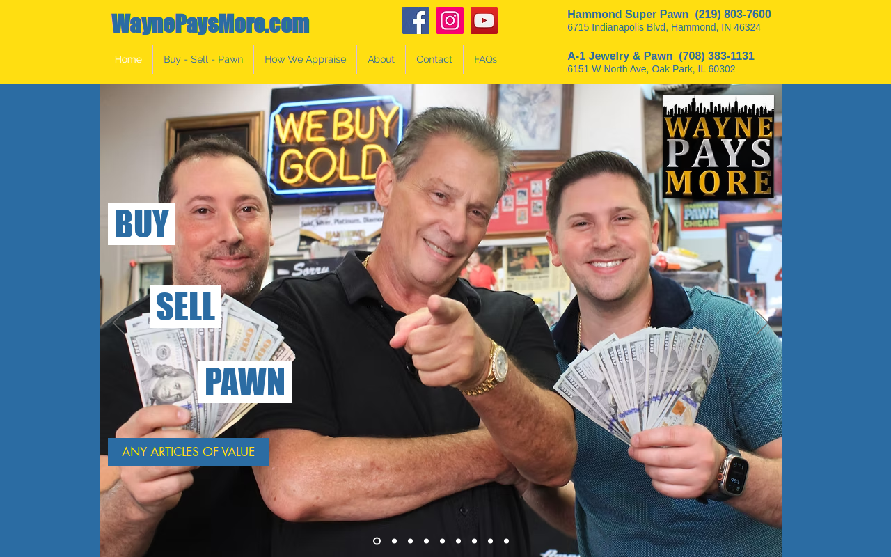 A-1 Jewelry and Pawn website preview