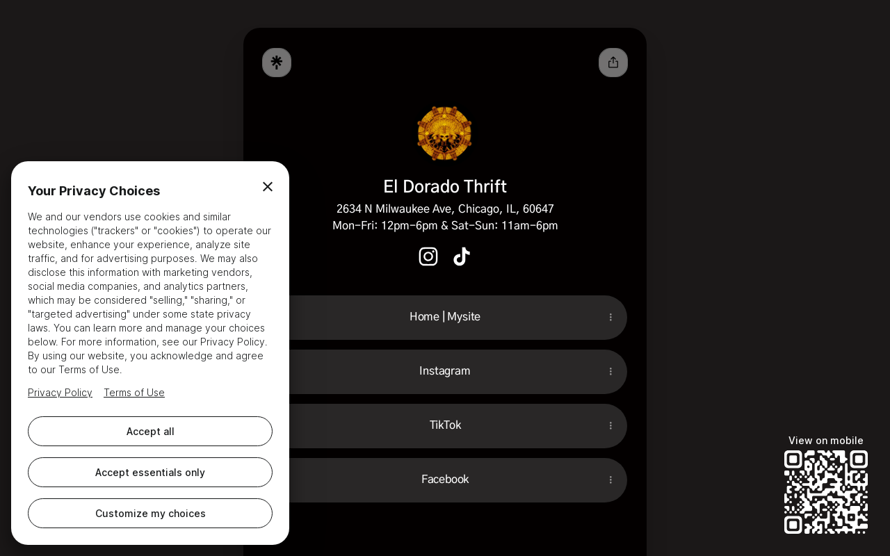 El Dorado website preview