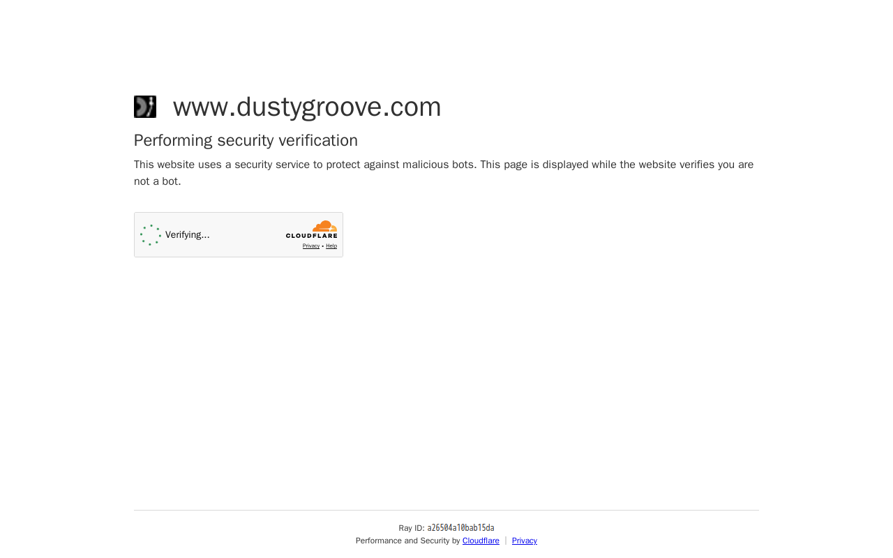 Dusty Groove website preview