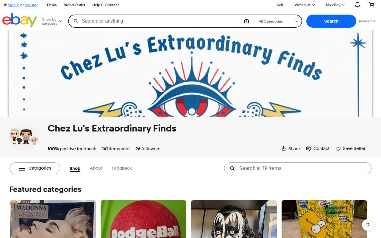 Chez Lu's Extraordinary Finds website preview