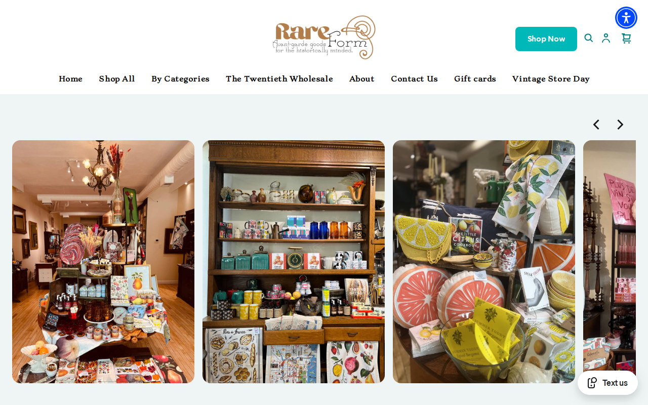 Rare Form website preview