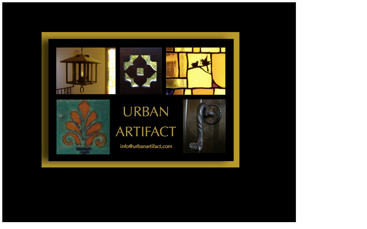Urban Artifacts website preview