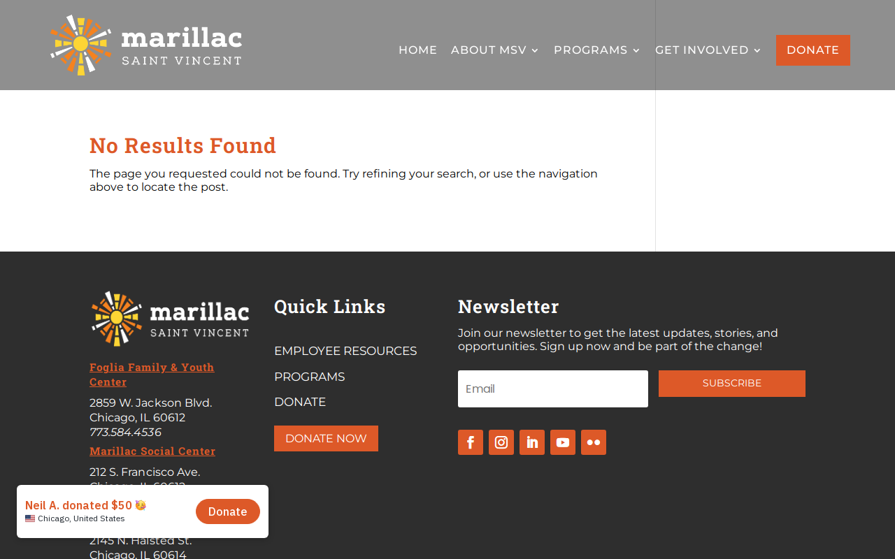 Nearly New Thrift Shop website preview