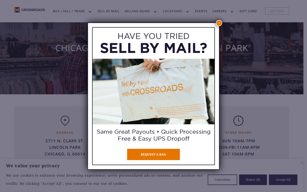 Crossroads Trading website preview