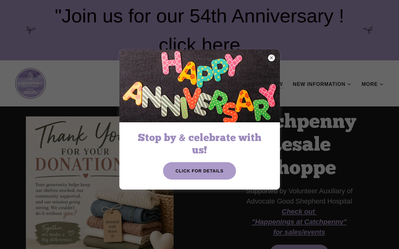 Catchpenny Resale Shoppe website preview