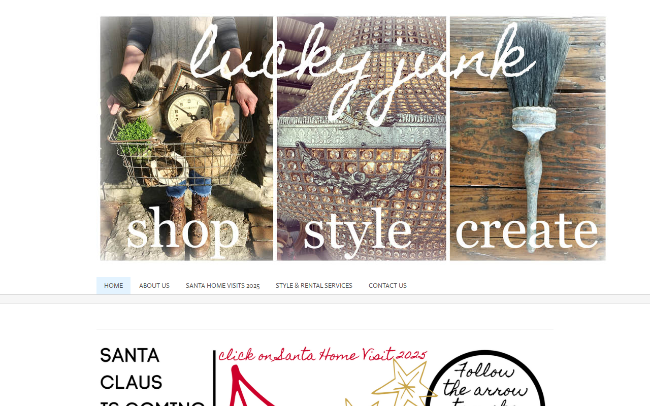Lucky Junk website preview