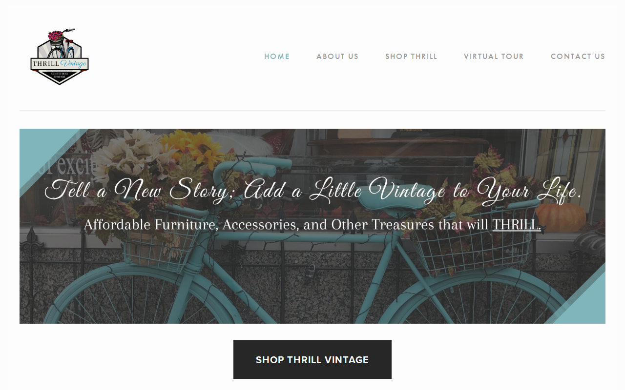 Thrill Vintage website preview