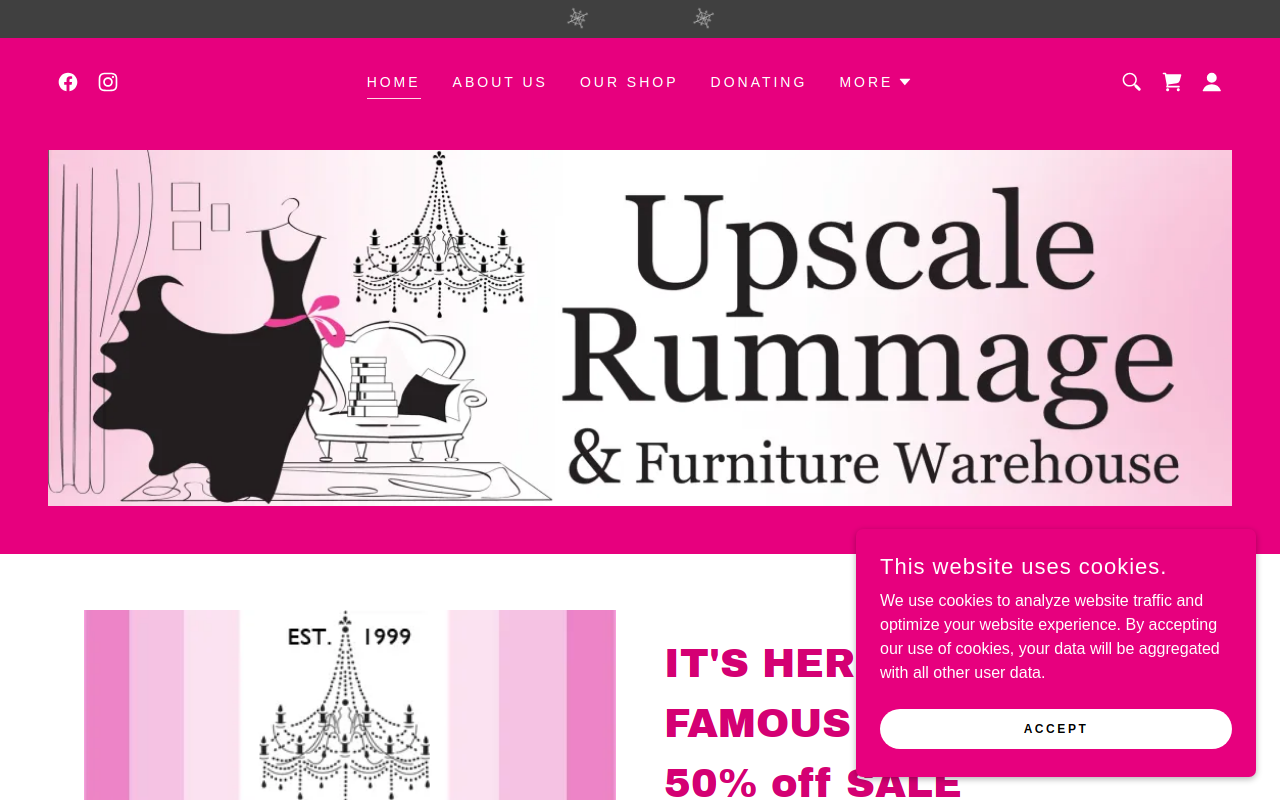 Upscale Rummage and Furniture Warehouse website preview