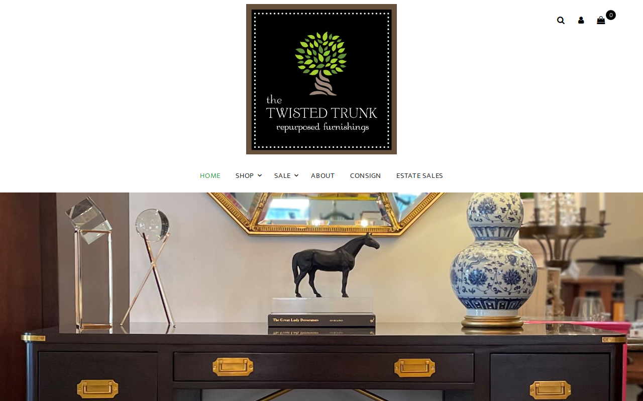 The Twisted Trunk Glenview website preview