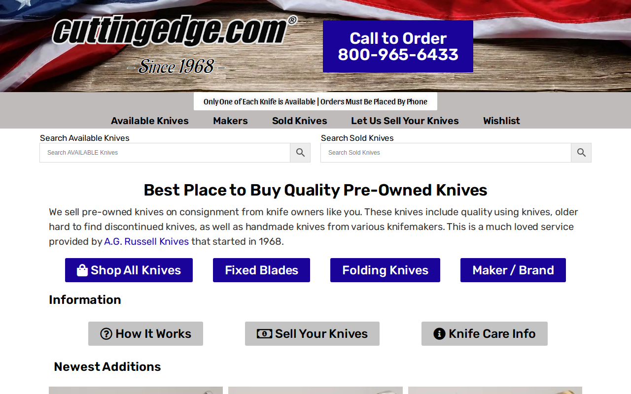 Cutting Edge website preview