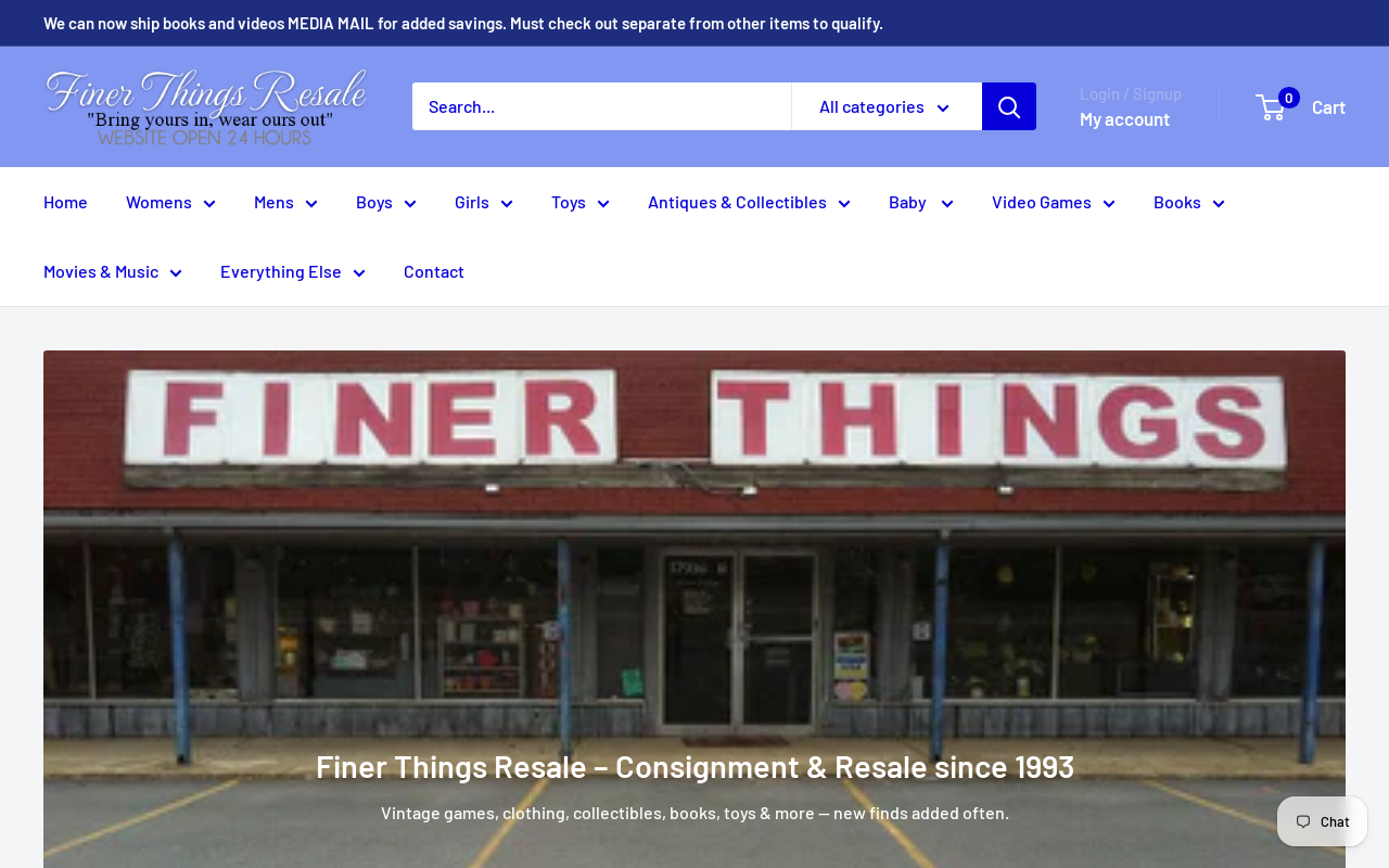 Finer Things Resale website preview