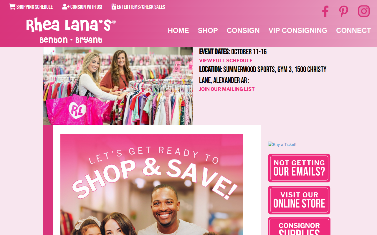 Rhea Lana's Benton Bryant Sale website preview