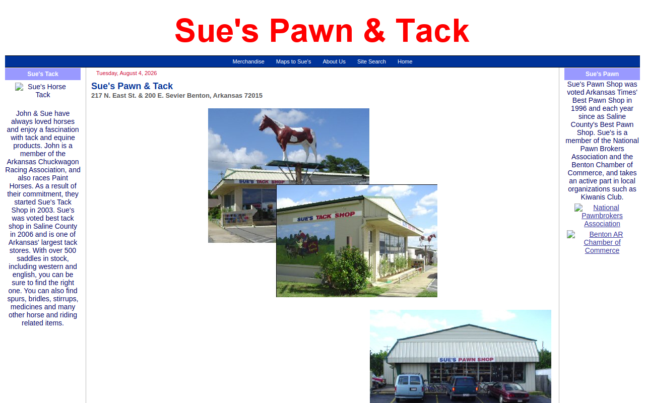 Sue's Pawn Shop website preview