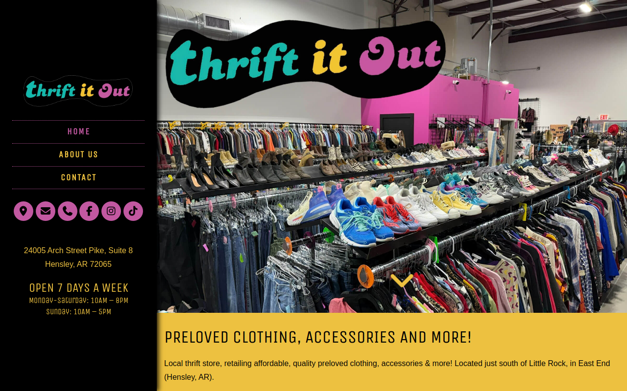 Thrift It Out website preview