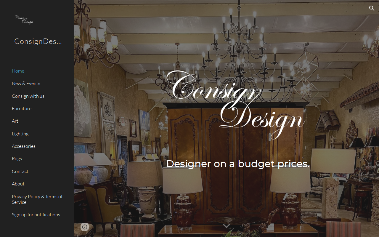 ConsignDesign of Little Rock website preview