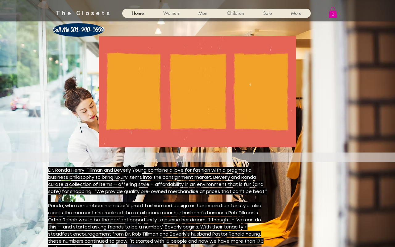 The Closets on Chenal website preview
