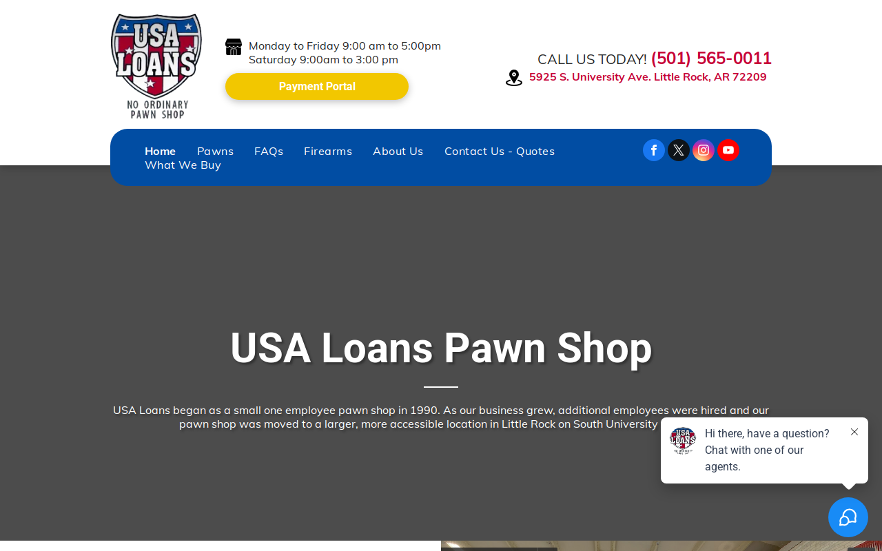 USA Loans Pawn Shop website preview