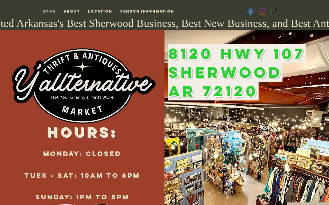 Y'allternative Market website preview